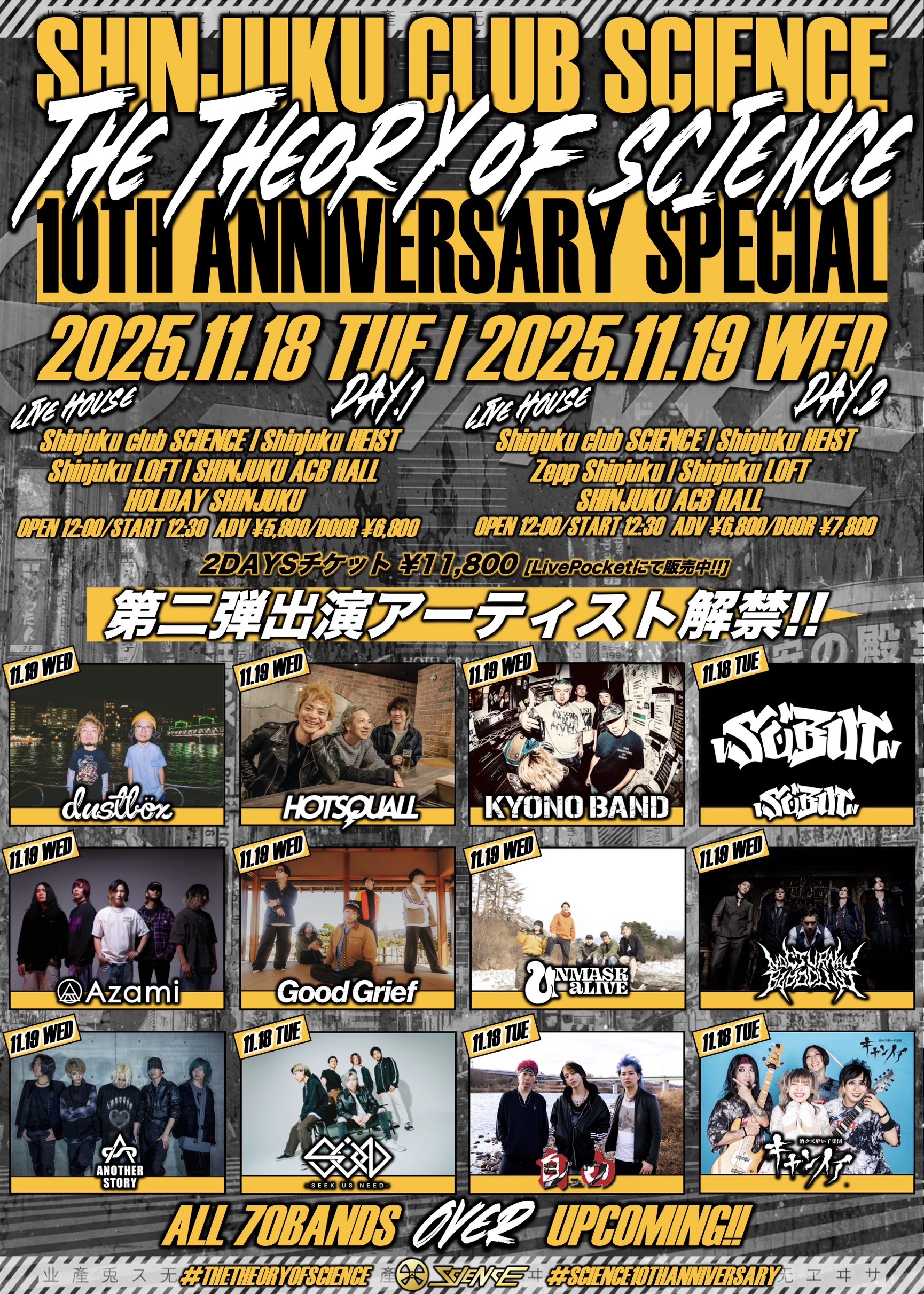”The Theory of SCIENCE” ～Shinjuku club SCIENCE 10th Anniversary ～