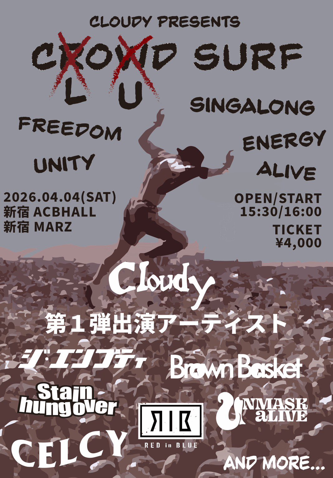 Cloudy presents. “CLOUD SURF”