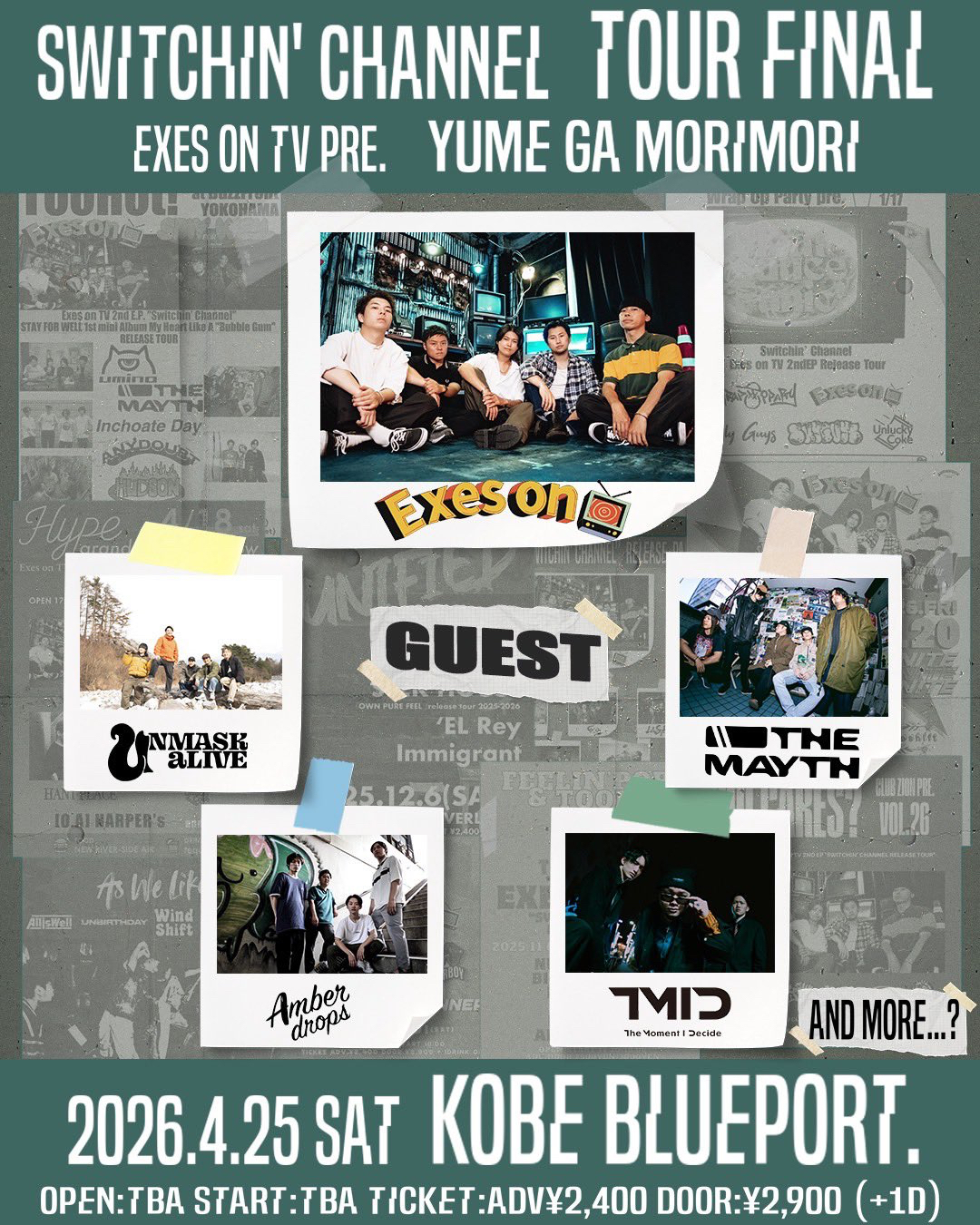 Exes on TV 2ndEP「Switchin’ Channel」リリースツアーファイナル YUME GA MORIMORI Episode.2