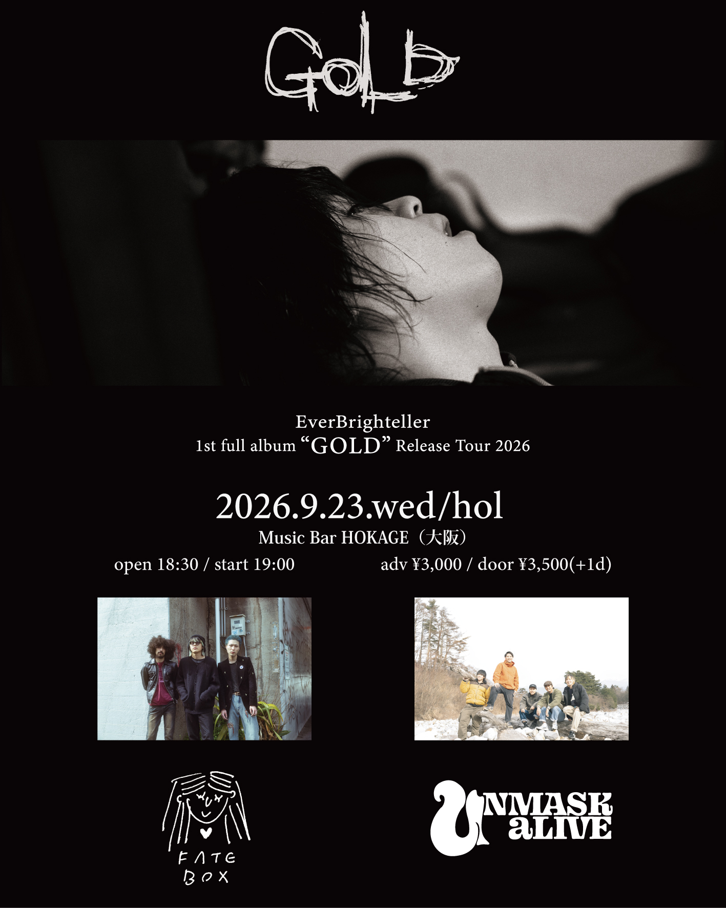 EverBrighteller 1st full album『GOLD』Relese Tour