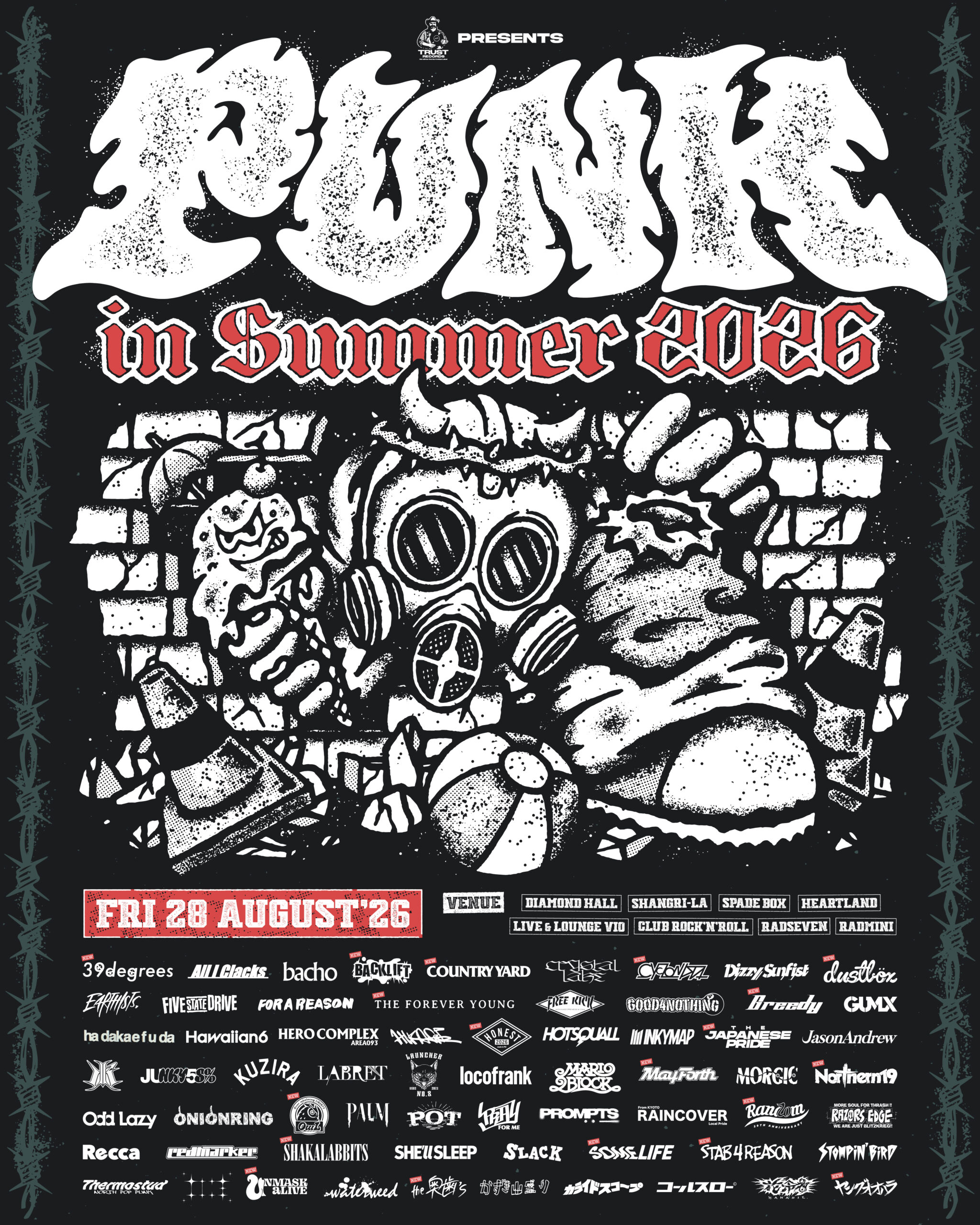 TRUST RECORDS presents. PUNK IN SUMMER 2026 - UNMASK aLIVEUNMASK aLIVE