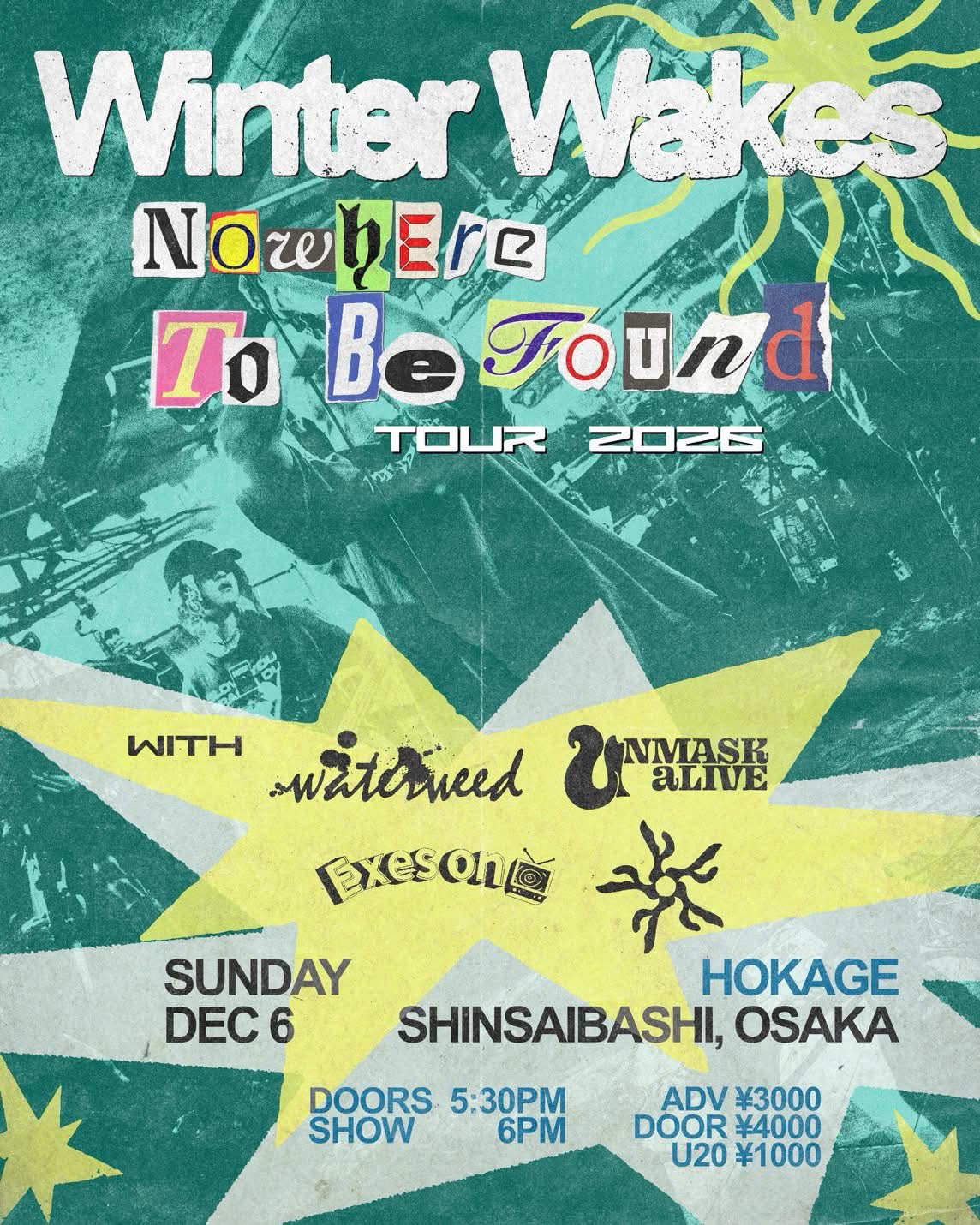 Winter Wakes 1st mini album 「Nowhere To Be Found」Release Tour